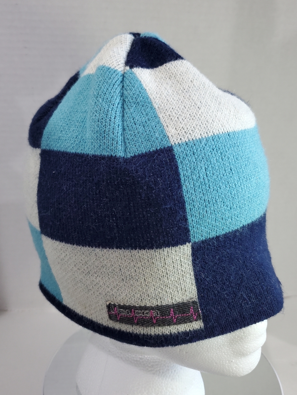 VINTAGE Volcom Beanie COLOR BLOCK Design Snow Cap Hat Unisex